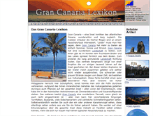 Tablet Screenshot of gran-canaria-lexikon.de